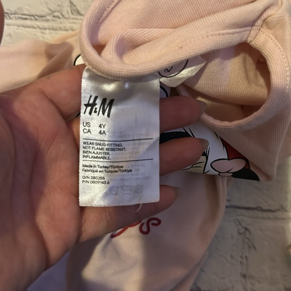 H&M toddler Minnie Mouse pajamas size 4T - Picture 3 of 6
